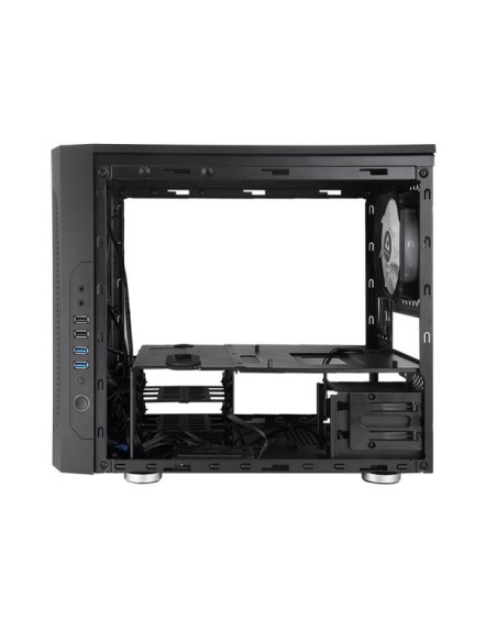 Case, CHIEFTEC, micro ATX/Mini-ITX, Black, Cube, PC, GM-02B-OP