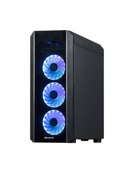Case, CHIEFTEC, Scorpion 3 GL-03B-OP, MidiTower, Not included, ATX, MicroATX, MiniITX, Colour Black, GL-03B-OP