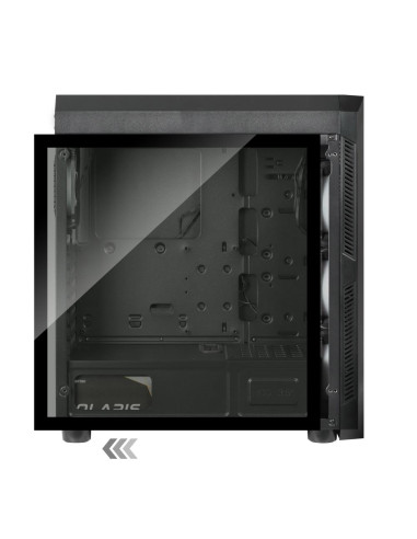 Case, CHIEFTEC, Scorpion 3 GL-03B-OP, MidiTower, Not included, ATX, MicroATX, MiniITX, Colour Black, GL-03B-OP