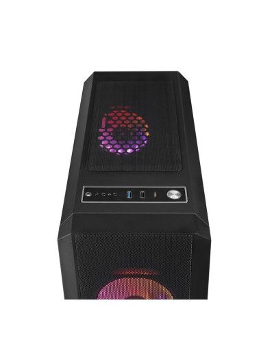 Case, CHIEFTEC, SCORPION 4, MiniTower, Case product features Transparent panel, Not included, ATX, MicroATX, MiniITX, Colour Bl