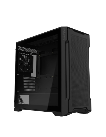 Case, GIGABYTE, GB-C102G, MidiTower, Case product features Transparent panel, Not included, MicroATX, MiniITX, Colour Black, GB