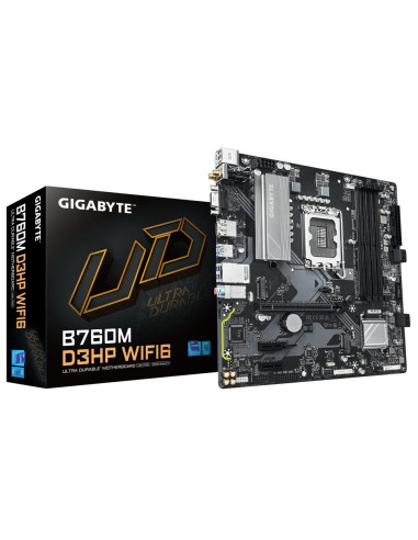 Mainboard, GIGABYTE, Intel B760 Express, LGA1700, Micro-ATX, Memory DDR5, Memory slots 4, B760MD3HPWIFI61.0