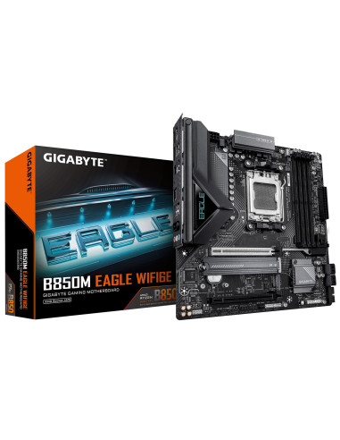 Mainboard, GIGABYTE, AMD B850, SAM5, Micro-ATX, Memory DDR5, Memory slots 4, B850MEAGLEWF6E