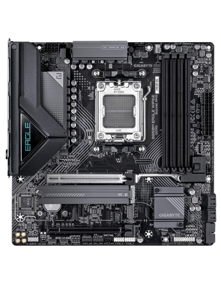Mainboard, GIGABYTE, AMD B850, SAM5, Micro-ATX, Memory DDR5, Memory slots 4, B850MEAGLEWF6E