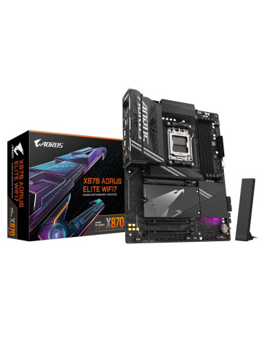Mainboard, GIGABYTE, AMD X870, SAM5, ATX, Memory DDR5, Memory slots 4, X870AELITEWIFI71.1