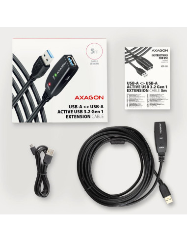 CABLE USB3.2 A-M/A-F ACTIVE/5M ADR-305 AXAGON
