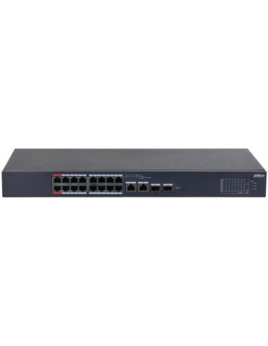 Switch, DAHUA, CS4218-16ET-240, Type L2, Desktop/pedestal, 16x10Base-T / 100Base-TX, PoE ports 16, DH-CS4218-16ET-240