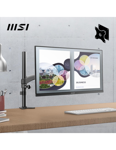 LCD Monitor, MSI, PRO MP251, 24.5", Business, Panel IPS, 1920x1080, 16:9, 100 Hz, 1 ms, Speakers, Colour Black, PROMP251