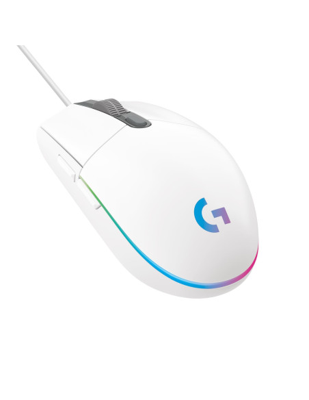 MOUSE USB OPTICAL G203/WHITE 910-005797 LOGITECH