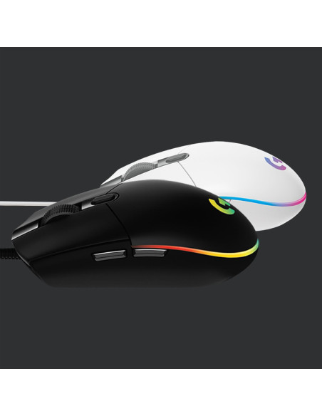 MOUSE USB OPTICAL G203/WHITE 910-005797 LOGITECH
