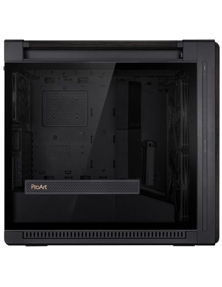 Case, ASUS, ProArt PA602 Wood Edition - Tempered Glass Panel, MidiTower, Case product features Transparent panel, ATX, EATX, Mi