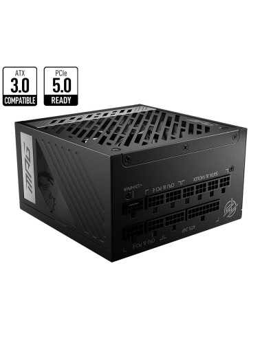 Power Supply, MSI, 850 Watts, Efficiency 80 PLUS GOLD, PFC Active, MPGA850GPCIE5