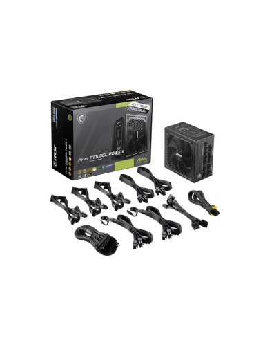 Power Supply, MSI, MAG A1000GL PCIE5 II, ATX 3.1, 1000 Watts, Efficiency 80 PLUS GOLD, PFC Active, MAGA1000GLPCIE5II