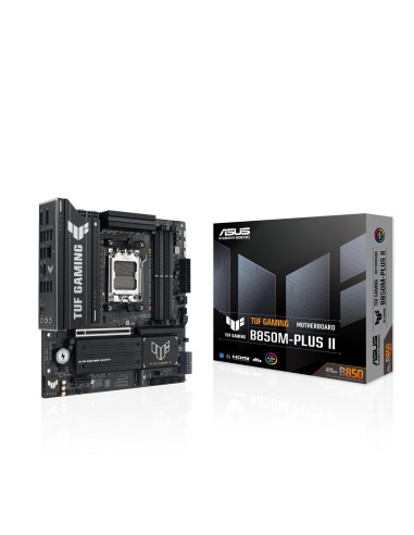 Mainboard, ASUS, AMD B850, SAM5, Micro-ATX, Memory DDR5, Memory slots 4, TUFGAMINGB850M-PLUSII