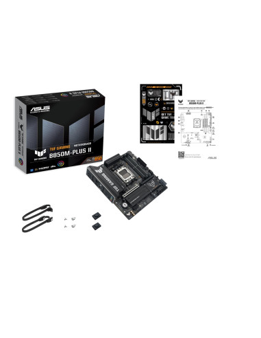 Mainboard, ASUS, AMD B850, SAM5, Micro-ATX, Memory DDR5, Memory slots 4, TUFGAMINGB850M-PLUSII