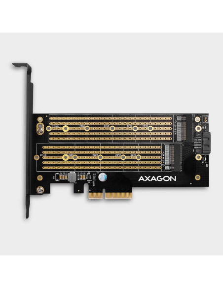 SSD ACC ADAPTER NVME/SATA/M.2/SP&LP PCEM2-D AXAGON