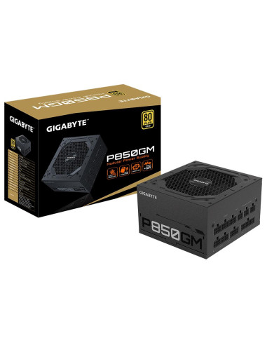 Power Supply, GIGABYTE, 850 Watts, Efficiency 80 PLUS GOLD, PFC Active, MTBF 100000 hours, GP-P850GM