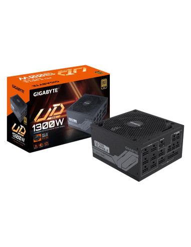 Power Supply, GIGABYTE, UD1300GM PG5, 1300 Watts, Efficiency 80 PLUS GOLD, PFC Active, MTBF 100000 hours, GP-UD1300GMPG5