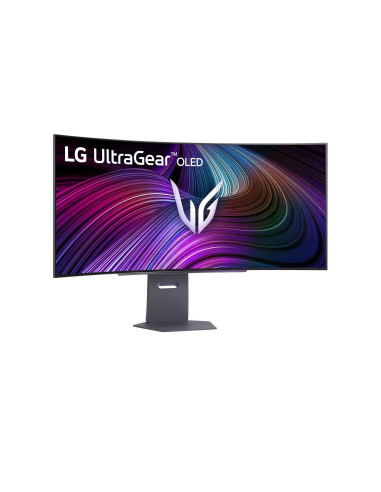 Monitor, LG, 45GX90SA-B, 45", Gaming/Curved/21 : 9, Swivel, Height adjustable, Tilt, Panel OLED, 3440x1440, 21:9, 240Hz, 0.03 m