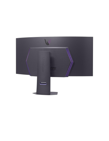 Monitor, LG, 45GX90SA-B, 45", Gaming/Curved/21 : 9, Swivel, Height adjustable, Tilt, Panel OLED, 3440x1440, 21:9, 240Hz, 0.03 m