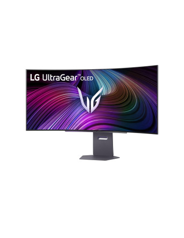 Monitor, LG, 45GX90SA-B, 45", Gaming/Curved/21 : 9, Swivel, Height adjustable, Tilt, Panel OLED, 3440x1440, 21:9, 240Hz, 0.03 m