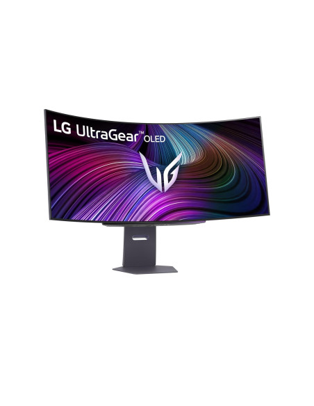 Monitor, LG, 45GX90SA-B, 45", Gaming/Curved/21 : 9, Swivel, Height adjustable, Tilt, Panel OLED, 3440x1440, 21:9, 240Hz, 0.03 m