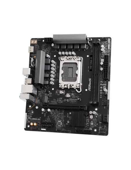 Mainboard, ASROCK, H810M-H, Intel H810, LGA 1851 (Socket V1), micro ATX, RAM DDR5-SDRAM, 2xSlots, 1xNumber of M.2 (M) slots, H8