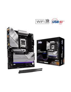 Mainboard, ASROCK, AMD X870, Socket AM5, ATX, RAM DDR5-SDRAM, 4xSlots, On-board graphics card Yes, Wi-Fi Yes, Bluetooth Yes, 1x