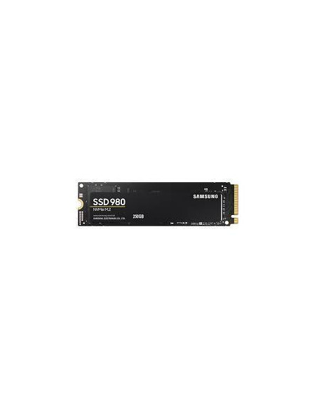 SSD, SAMSUNG, 980, 250GB, M.2, PCIE, NVMe, MLC, Write speed 1300 MBytes/sec, Read speed 2900 MBytes/sec, 2.38mm, TBW 150 TB, MT