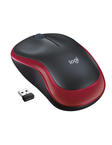 MOUSE USB OPTICAL WRL M185/RED 910-002237 LOGITECH