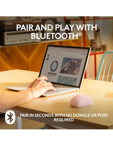 MOUSE BLUETH OPTICAL M240/ROSE 910-007121 LOGITECH