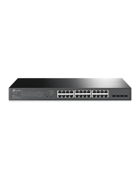 Switch, TP-LINK, Omada, TL-SG2428P, Type L2+, 24x10Base-T / 100Base-TX / 1000Base-T, 4xSFP, PoE+ ports 24, 250 Watts, TL-SG2428