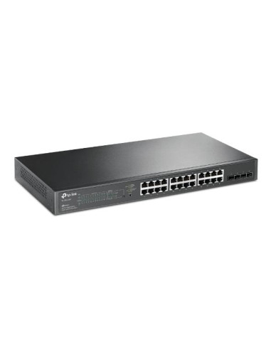 Switch, TP-LINK, Omada, TL-SG2428P, Type L2+, 24x10Base-T / 100Base-TX / 1000Base-T, 4xSFP, PoE+ ports 24, 250 Watts, TL-SG2428