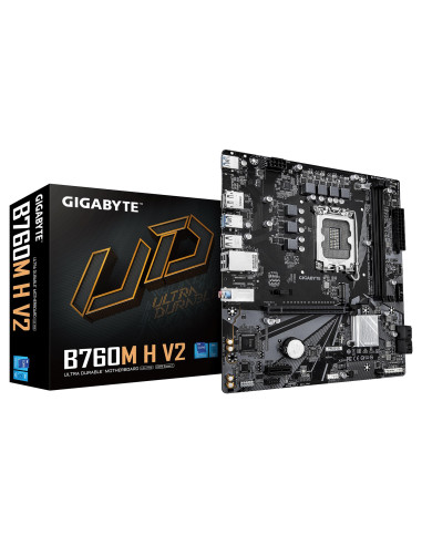 Mainboard, GIGABYTE, Intel B760 Express, LGA1700, Micro-ATX, Memory DDR5, Memory slots 2, B760MHV21.0