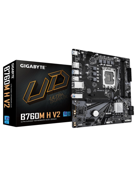 Mainboard, GIGABYTE, Intel B760 Express, LGA1700, Micro-ATX, Memory DDR5, Memory slots 2, B760MHV21.0