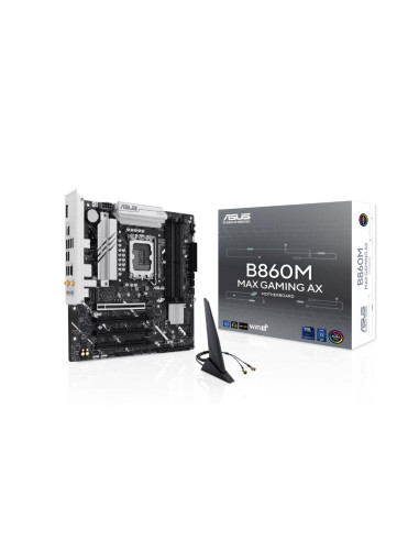 Mainboard, ASUS, Intel B860 Express, LGA1851, Micro-ATX, Memory DDR5, Memory slots 4, B860MMAXGAMINGAX