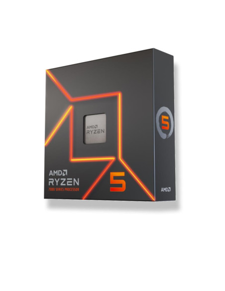 CPU, AMD, Desktop, AMD Ryzen 5, R5-7600X, 4700 MHz, Cores 6, 32MB, Socket SAM5, 105 Watts, GPU Radeon, BOX, 100-100000593WOF