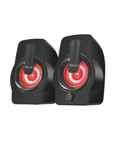 Speaker, TRUST, Gemi RGB, P.M.P.O. 12 Watts, 1xAudio-In, Black, 22948