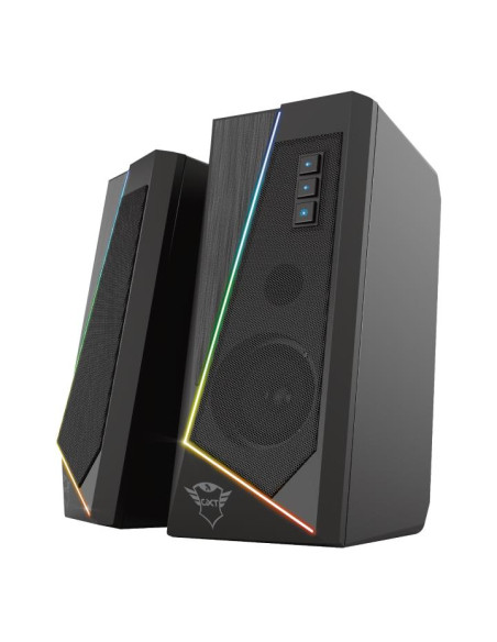 Speaker, TRUST, GXT 609 Zoxa RGB Illuminated Speaker Set, 1xUSB 2.0, Black, 24070