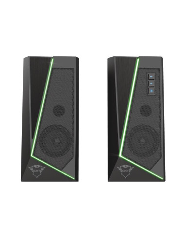 Speaker, TRUST, GXT 609 Zoxa RGB Illuminated Speaker Set, 1xUSB 2.0, Black, 24070