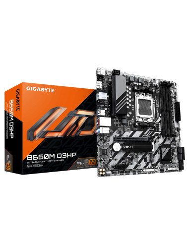 Mainboard, GIGABYTE, AMD B650, SAM5, Micro-ATX, Memory DDR5, Memory slots 4, B650MD3HP1.3