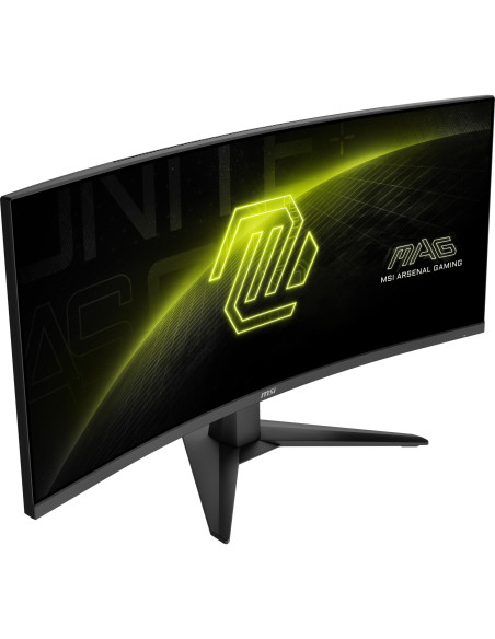 LCD Monitor, MSI, MAG 346CQ, 34", Gaming/Curved, Panel VA, 3440x1440, 16:9, 180 Hz, 1 ms, MAG346CQ