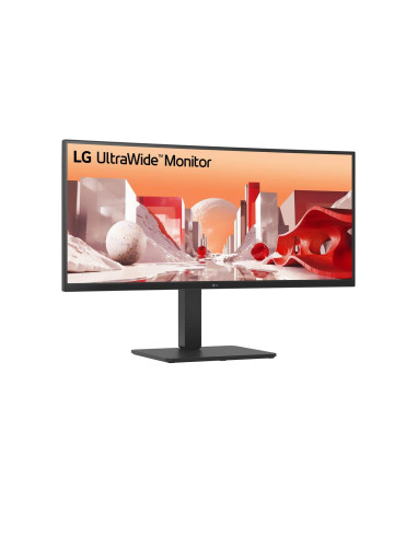 LCD Monitor, LG, 34 ", 3440 x 1440 pixels, Wide Quad HD, Native aspect ratio 21:9, LCD, Curved, 34BA75QE-B