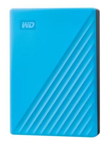 External HDD, WESTERN DIGITAL, My Passport, 6TB, USB 2.0, USB 3.2, Colour Sky Blue, WDBR9S0060BBL-WESN