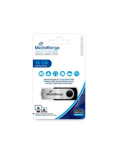 MEMORY DRIVE FLASH USB2 16GB/MR910 MEDIARANGE