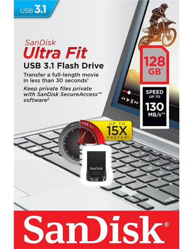 MEMORY DRIVE FLASH USB3.1/128GB SDCZ430-128G-G46 SANDISK