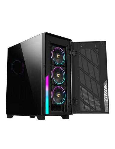 Case, GIGABYTE, AORUS C500 GLASS, MidiTower, Not included, ATX, EATX, MicroATX, MiniITX, Colour Black, AC500G
