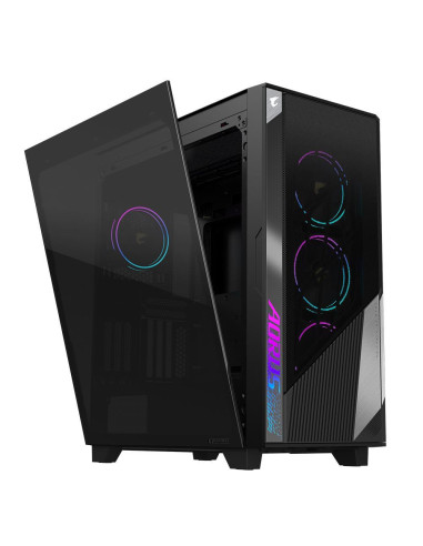 Case, GIGABYTE, AORUS C500 GLASS, MidiTower, Not included, ATX, EATX, MicroATX, MiniITX, Colour Black, AC500G