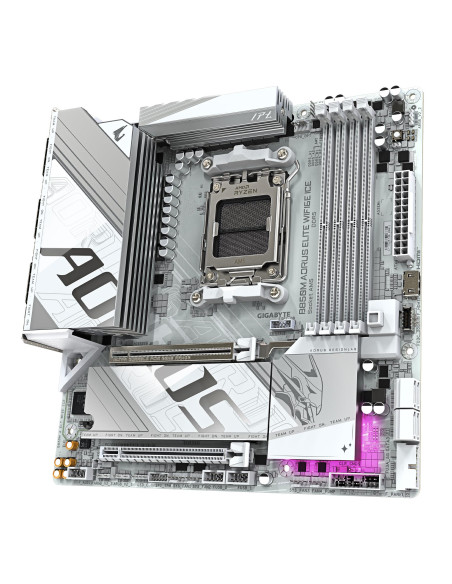 Mainboard, GIGABYTE, AMD B850, SAM5, Micro-ATX, Memory DDR5, Memory slots 4, B850MAELTWF6EICE1.1