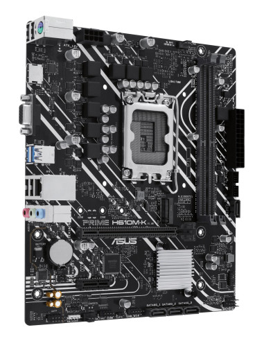 Mainboard, ASUS, Intel H610, LGA1700, Micro-ATX, Memory DDR5, Memory slots 2, 1xPCI-Express 3.0 1x, 1xPCI-Express 4.0 16x, 1xM.